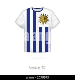 Uruguay soccer tshirt stock vector. Illustration of shirt - 144542060