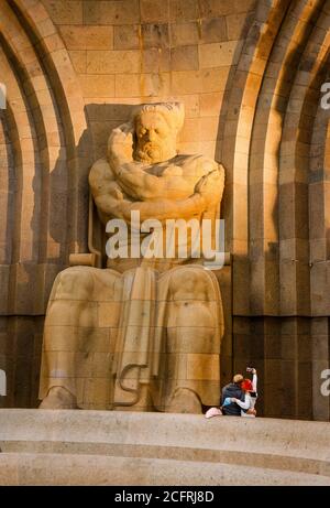 Leipzig, Saxony, Germany - Hall of Fame in the Monument to the Battle of the Nations. Stock Photo