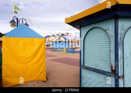 Amusement park, Whitmore Bay, Barry Island, South Wales Stock Photo