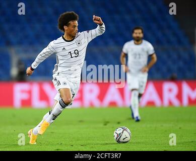Leroy SANE (GER), action, single action, single image, cut out, whole body shot, whole figure. Football international match, UEFA Nations League Division A, 2020/2021, group 4.2.matchday. Switzerland (SUI) -Germany (GER) 1-1, on September 6th, 2020 in Basel/Switzerland. Photo: Valeria Witters/Witters/POOL via SVEN SIMON Fotoagentur GmbH & Co. Press photo KG # Prinzess-Luise-Str. 41 # 45479 M uelheim/R uhr # Tel. 0208/9413250 # Fax. 0208/9413260 # GLS Bank # BLZ 430 609 67 # Account 4030 025 100 # IBAN DE75 4306 0967 4030 0251 00 # BIC GENODEM1GLS # www.svensimon.net ## DFB/UEFA regul Stock Photo