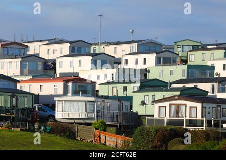 Haven Holiday Village at Thornwick Bay in East Yorkshire. Stock Photo