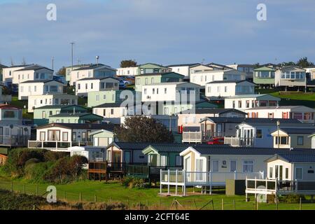 Haven Holiday Village at Thornwick Bay in East Yorkshire. Stock Photo