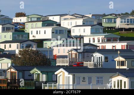 Haven Holiday Village at Thornwick Bay in East Yorkshire. Stock Photo