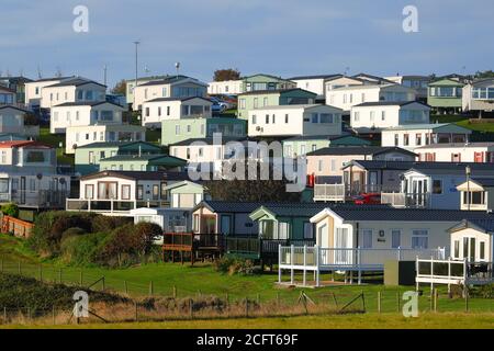 Haven Holiday Village at Thornwick Bay in East Yorkshire. Stock Photo