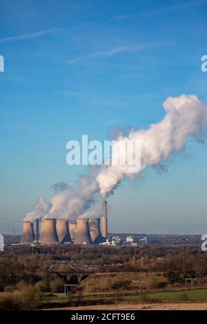 Coal Power Station at Fiddlers Ferry Stock Photo