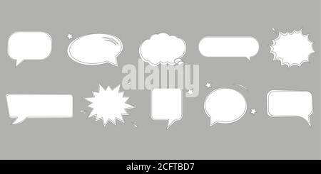 Set of speech bubbles. Vector illustration Stock Vector