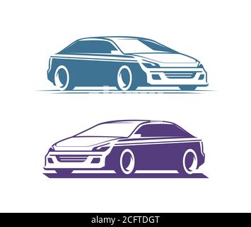 Car vector logo. Transport, automobile symbol Stock Vector