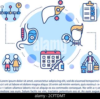 Chronic diseases concept icon with text Stock Vector