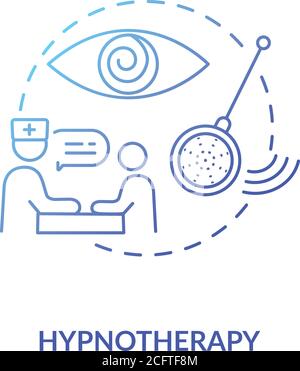 Hypnotherapy concept icon Stock Vector