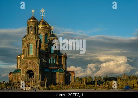 Park Patriot, Moscow region, Russia - August 30, 2020: Main Cathedral of the Armed Forces of Russia Stock Photo