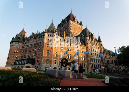 The Chateau Frontenac in Quebec City, Canada Stock Photo