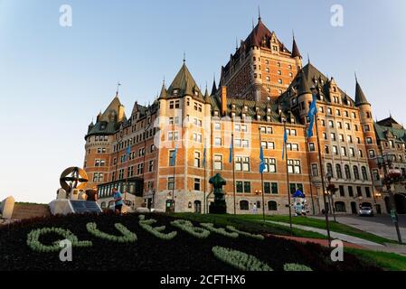 The Chateau Frontenac in Quebec City, Canada Stock Photo