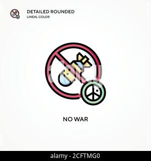 No war vector icon. Modern vector illustration concepts. Easy to edit and customize. Stock Vector