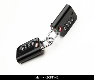 combination padlock, TSA approved Stock Photo