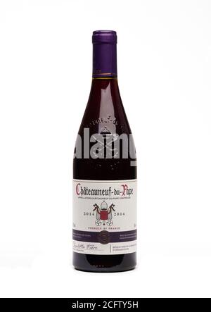 Châteauneuf-du-Pape wine Stock Photo