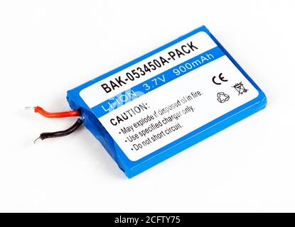 lithium polymer battery Stock Photo