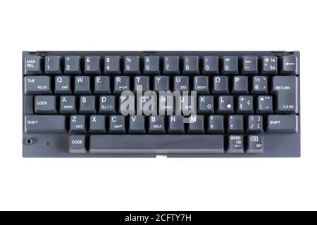 qwerty keyboard cutout Stock Photo