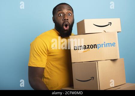 Prime package box delivery Stock Photo - Alamy