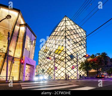 Modern Architecture Tokyo Prada Omotesando Aoyama Herzog & de Meuron Tokyo Japan Stock Photo