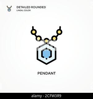 Pendant vector icon. Modern vector illustration concepts. Easy to edit and customize. Stock Vector