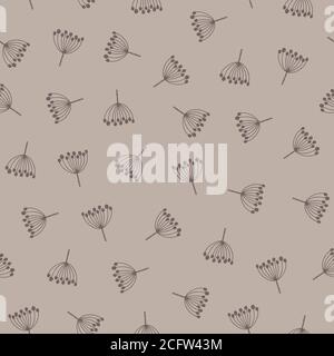 Vector seamless pattern with stylized branches. Decorative background for wrapping paper, wallpaper design, covers Stock Vector