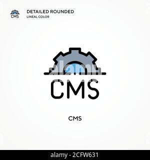 Cms vector icon. Modern vector illustration concepts. Easy to edit and customize. Stock Vector