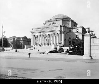 Low Library, Columbia University, New York City, New York, USA, Detroit Publishing Company, 1901 Stock Photo