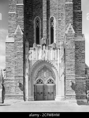 University Tower, Duke University, Durham, North Carolina, USA, Frances Benjamin Johnston, Carnegie Survey of the Architecture of the South, 1938 Stock Photo