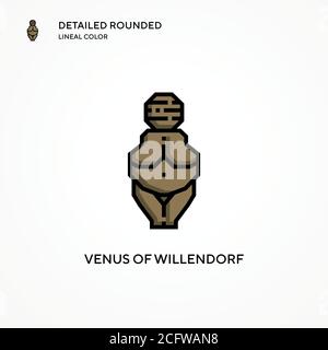 venus of willendorf icon black vector illustration Stock Vector Image ...