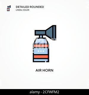 Air horn vector icon. Modern vector illustration concepts. Easy to edit and customize. Stock Vector