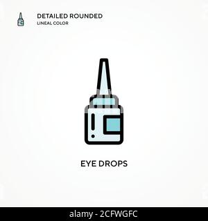 Eye drops vector icon. Modern vector illustration concepts. Easy to edit and customize. Stock Vector