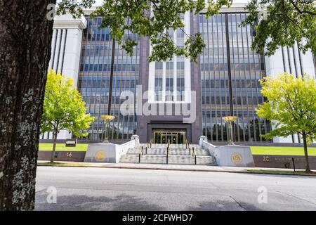 Montgomery, AL / USA - August 27, 2020: The Retirement Systems of Alabama building in Montgomery, Alabama Stock Photo