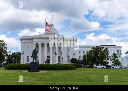 Montgomery, AL / USA - August 27, 2020: Alabama State Capitol Stock Photo