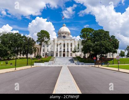 Montgomery, AL / USA - August 27, 2020: Alabama State Capitol building in Montgomery Alabama Stock Photo