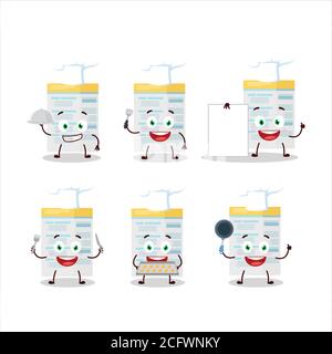 Cartoon character of filling form with various pirates emoticons Stock ...