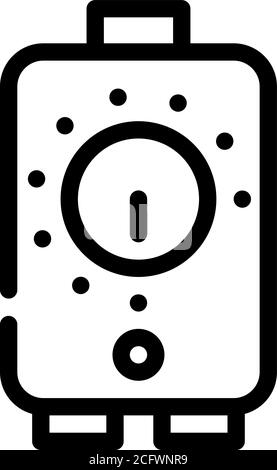 timer irrigation system line icon vector illustration Stock Vector ...