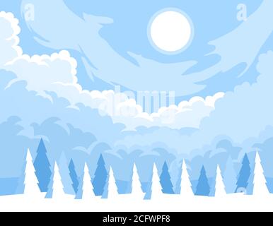 Abstract winter background Stock Vector