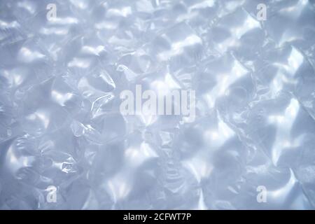 big bubble wrap plastic safety packing sheets Stock Photo