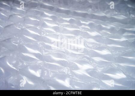 big bubble wrap plastic safety packing sheets Stock Photo