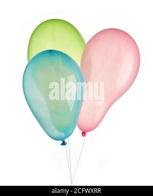 colorful balloons isolated on white background Stock Photo