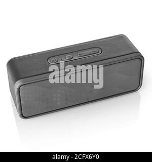 Wireless speaker isolated on white Stock Photo