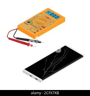 vector design of digital multimeter Stock Vector Image & Art - Alamy