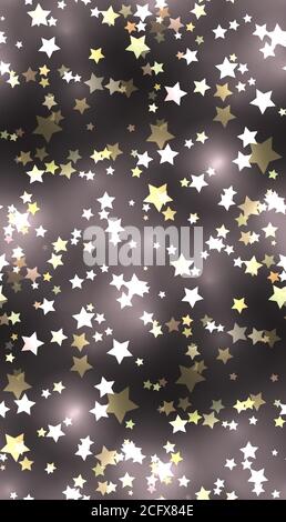 Seamless texture with stars and sparks. Vector pattern for your creativity Stock Vector