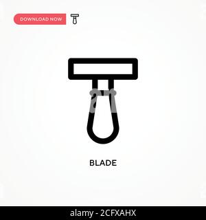 Blade Simple vector icon. Modern, simple flat vector illustration for web site or mobile app Stock Vector