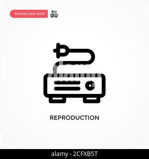 Reproduction Simple vector icon. Modern, simple flat vector illustration for web site or mobile app Stock Vector