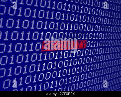 Security binary code Stock Photo