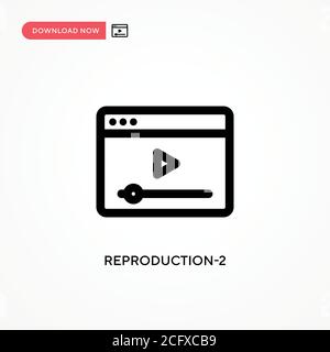 Reproduction-2 Simple vector icon. Modern, simple flat vector illustration for web site or mobile app Stock Vector