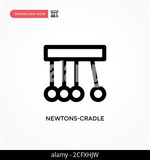 Newtons-cradle Simple vector icon. Modern, simple flat vector illustration for web site or mobile app Stock Vector
