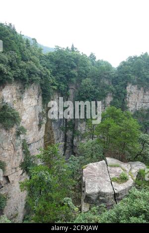 Zhangjiajie National Forest Park, Wulingyuan Scenic Area Stock Photo