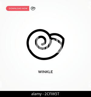 Winkle Simple vector icon. Modern, simple flat vector illustration for web site or mobile app Stock Vector